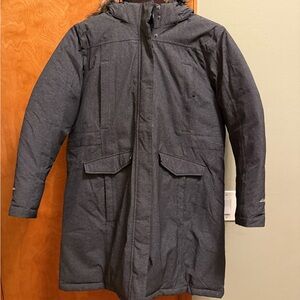 Men's Charcoal Parka Coat